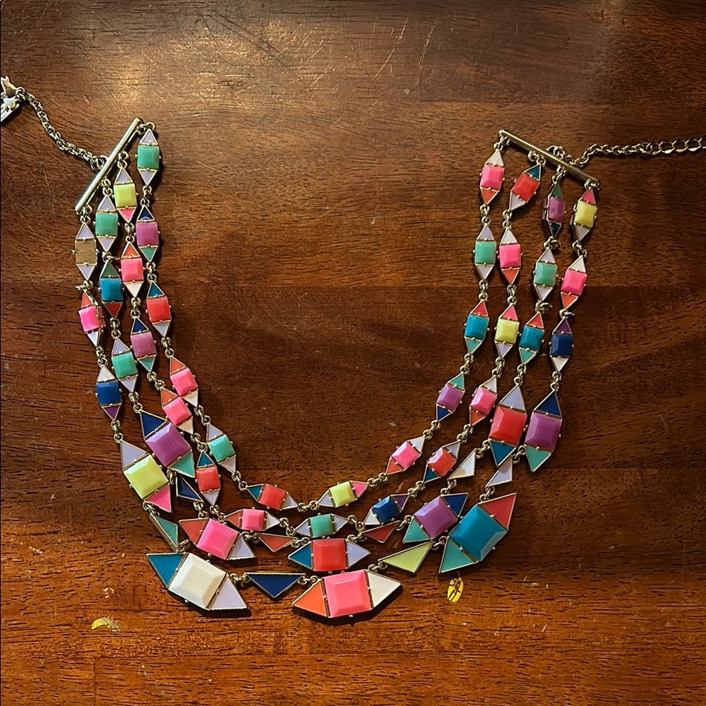 kate spade Pink and Red Multi-Strand Necklace